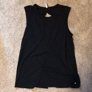 Black muscle tank